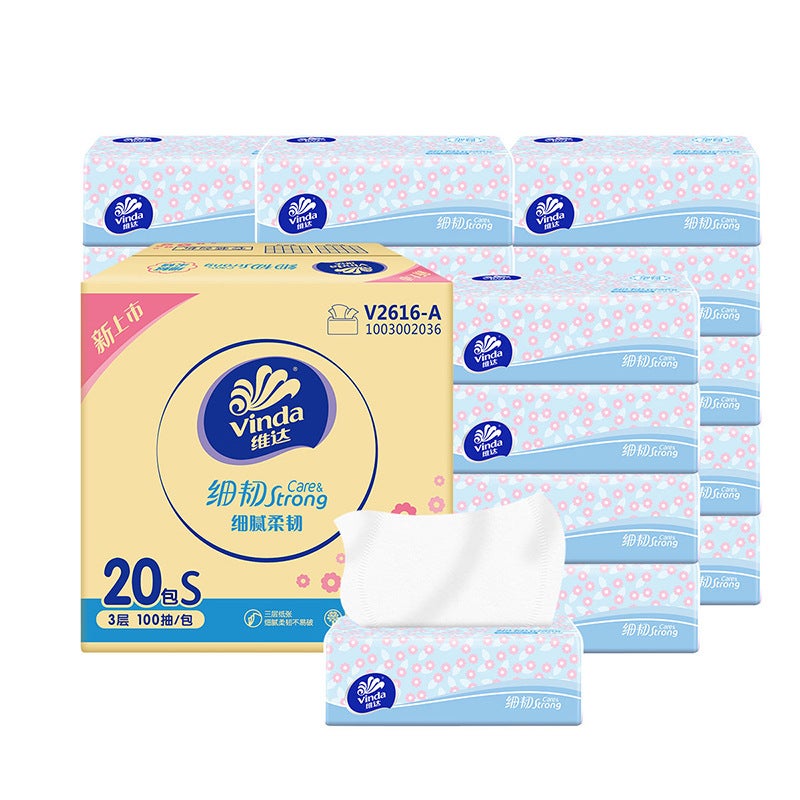 Vida Debao Cherry Blossom Flavor Paper 4-Layer 90-Smoking 4-Pack Household Debao Paper Thickened Soft-Smoking Napkin Large Packaging - Image 1